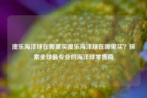 澳乐海洋球在哪里买澳乐海洋球在哪里买？探索全球最专业的海洋球零售商